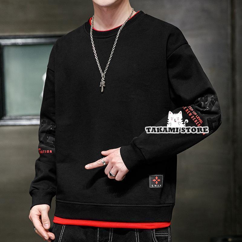 パーカー メンズ 秋服 長袖 プルオーバー tシャツ ゆったり シルエット 