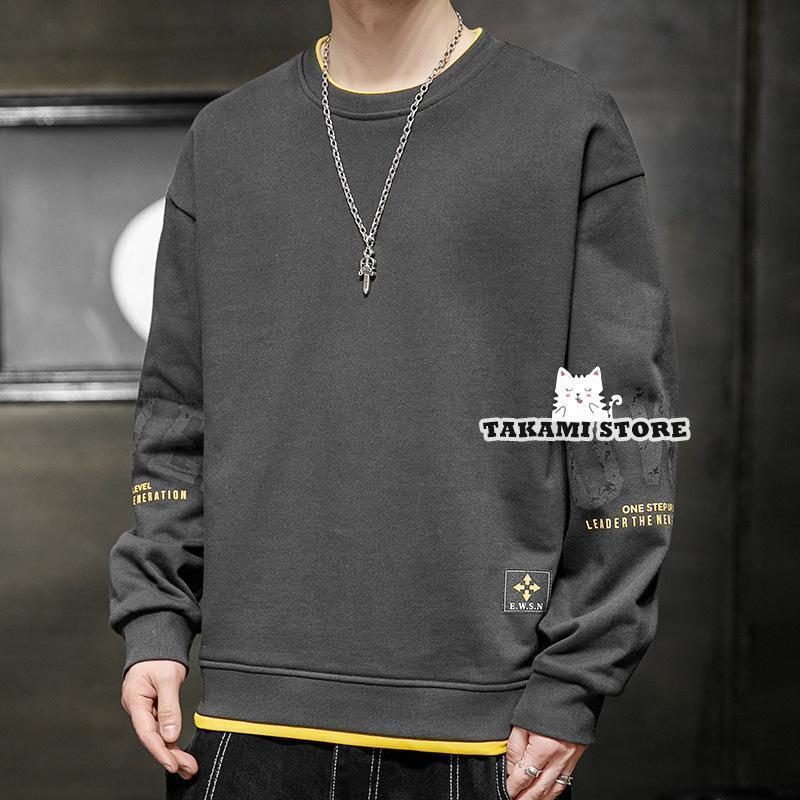 パーカー メンズ 秋服 長袖 プルオーバー tシャツ ゆったり シルエット 