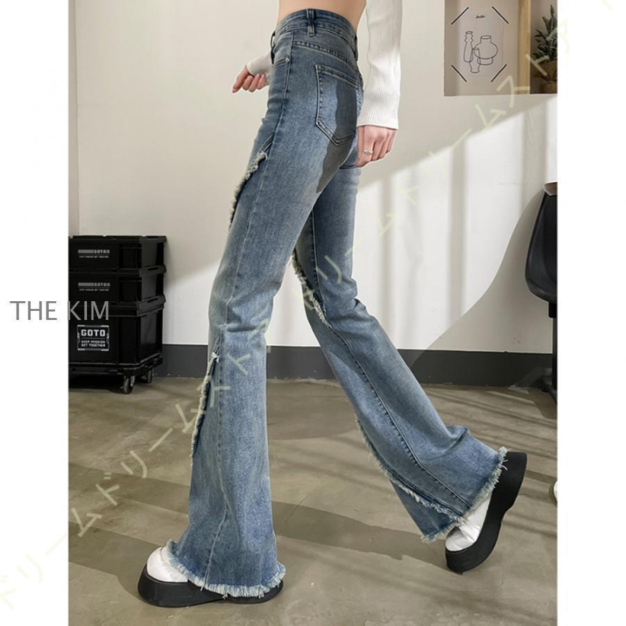 デニム フレアパンツ 秋物 レディース デニムパンツ フレア デニム フレアパンツ 秋物 レディース デニムパンツ フレア