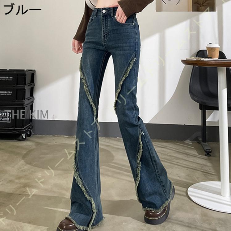デニム フレアパンツ 秋物 レディース デニムパンツ フレア デニム フレアパンツ 秋物 レディース デニムパンツ フレア