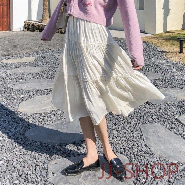 スカート デニム ホワイト ボトムス スウェット ロングスカート マキシスカート スカート ウエスト レディース マキシ丈スカートskirt  体型カバー 定番｜ksmc-shop｜02