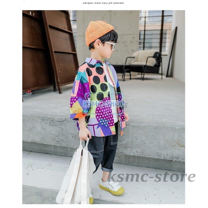 キッズ 子供服 トップス 派手 シャツ 韓国子ども服 ヒップホップ キッズダンス衣装 子供 男の子 かっこいい ゆるシャツ シャツ ブラウス サイズ 150 British Academy Hafrelbaten Com