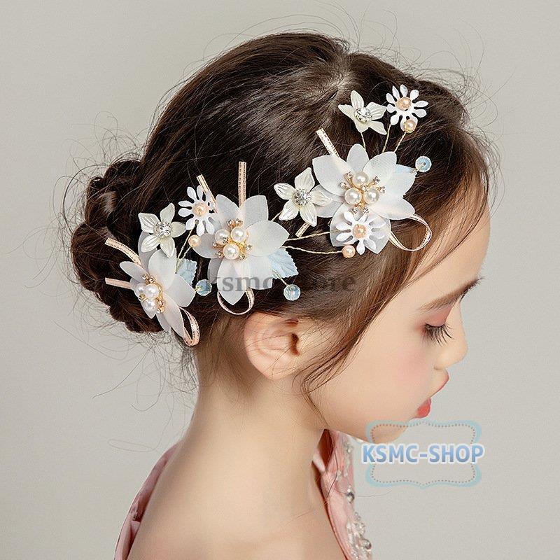 秋色♡ベビーヘアクリップ3個セット（キッズ ヘアピン お花） - 通販