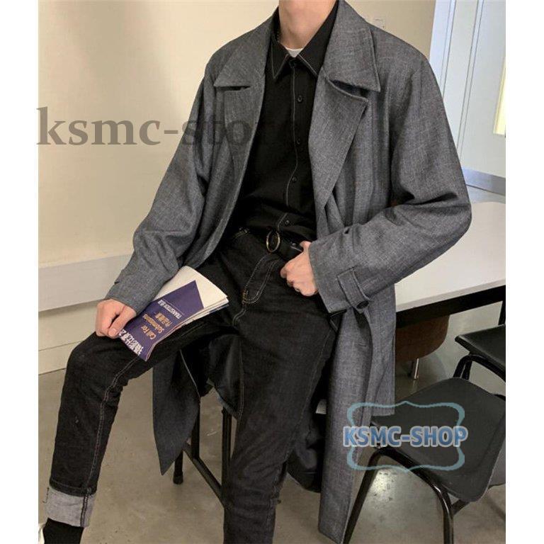 春新作の トレンチコート メンズ ビジネスコート ロングコート テーラード ジャケット アウター コート トレンチコート サイズ Xl Folliq4 Com