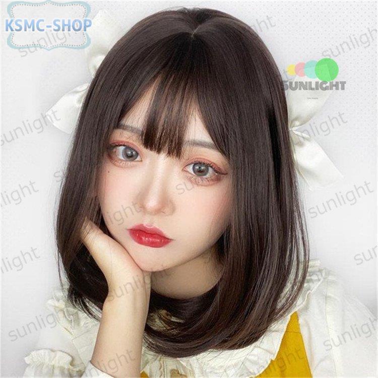史上最も激安 ウィッグ フルウィッグ キュート 普段使い ボブヘアー ショートボブ ボブウィッグ ミディアム ストレート ふんわり舞紙 前髪あり 小顔 Materialworldblog Com