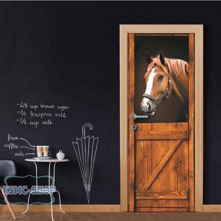 ウォールステッカー ドア シール 貼ってはがせる 室内用ドア装飾シート 防水シール 部屋 ドアシート ドア壁紙 Diy おしゃれ 茶色い馬小屋 飾り 7af3gqg26n ウォールデコレーション Www Anchorcm Net