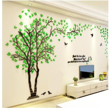 ウォールステッカー 3D 木 木の葉 diy アクリル壁紙 飾り はがせる 装飾 シール 壁 ホーム キッチン リビングルーム ベッドルーム インテリア  250cm*130cm｜ksmc-shop｜08