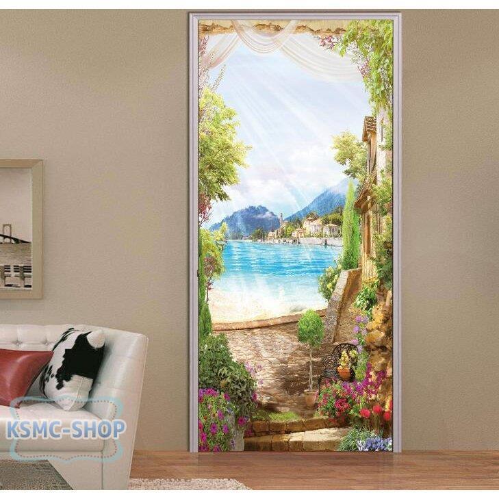 ウォールステッカー シール 貼ってはがせる 室内用ドア装飾シート 防水シール 部屋 ドアシート ドア壁紙 Diy おしゃれ 海のほとり 風景 飾り Jpw3 Qt Ksmcヤフーショップ 通販 Yahoo ショッピング