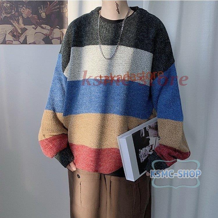 人気の雑貨がズラリ メンズファッション ニットセーター メンズ 長袖セーター 防寒セーター ゆったりプル ニットセーター メンズ 長袖セーター 防寒セーター ゆったりプルオーバーセーター 人気 秋冬 インナーニット カットソー オシャレ カジュアルニットトップス