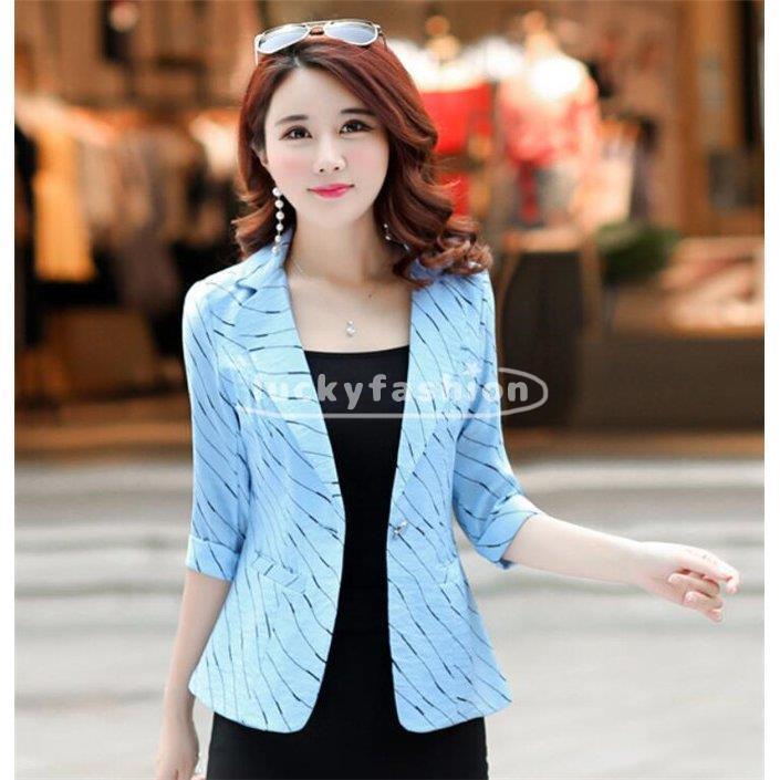 かわいい サマージャケット テーラードジャケット レディース 七分丈袖 ジャケット 夏 通勤 薄手