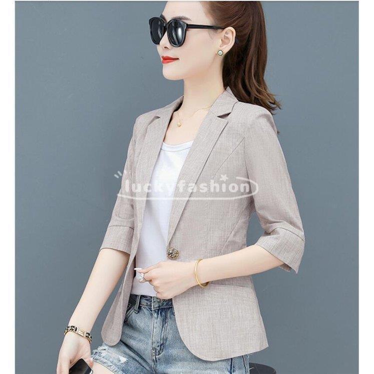 サマージャケット テーラードジャケット レディース ジャケット 夏 通勤 スリム 薄手 半袖ジャケット 日本最級