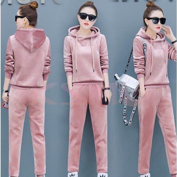 ジャージ レディース 上下 セット 冬 2点セット セットアップ 厚手 40代 パーカー ベスト 長ズボン