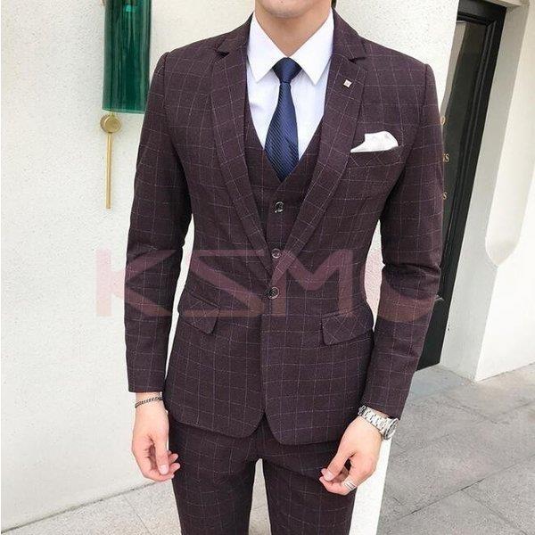 ブランドおしゃれ メンズスーツセット チェク柄 ジャケット ベスト パンツ スーツ3点セット 大きいサイズ ビジネス フォーマル パーティー 結婚式 紳士服 包装無料 送料無料 Organife Com Br