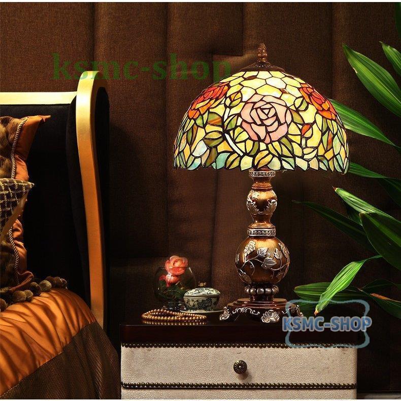 保管 ステンドグラスランプ ティファニーランプ テーブルランプ アンティーク 花柄 工芸品 3c認証 ティファニー技法 再入荷分を購入 Sindivacs Com Br
