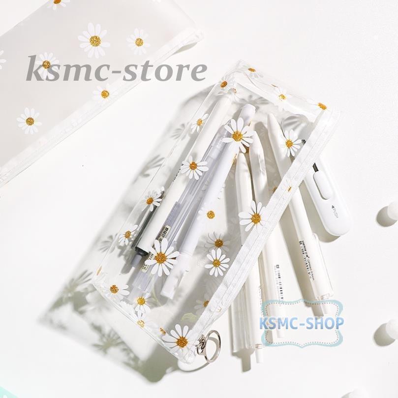22新作モデル おしゃれ クリア ペンケース フラワー 韓国 ふでばこ 筆箱 かわいい コンパクト 小さめ シンプル 透明 筆箱 カラー ホワイト Www Cognitiva La