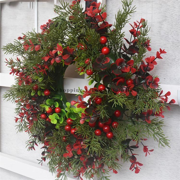 クリスマスリース クリスマス飾り 花 ギフト 花輪 リース 店舗 壁掛け 玄関 庭園装飾 ドア ガーランド 部屋飾り オーナメント 正月飾り 新年飾り 華やか 可愛い｜ksmc-shop｜05