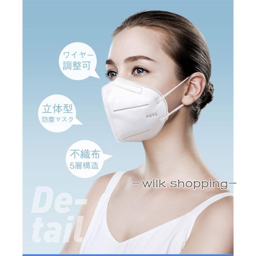 KN95マスク 100枚 5層構造 立体型 カラー防塵マスク PM2.5対応 ワイヤー調整可 使い捨て 飛沫対策 不織布 フィット 耳が痛くならない｜ksmc-shop｜12