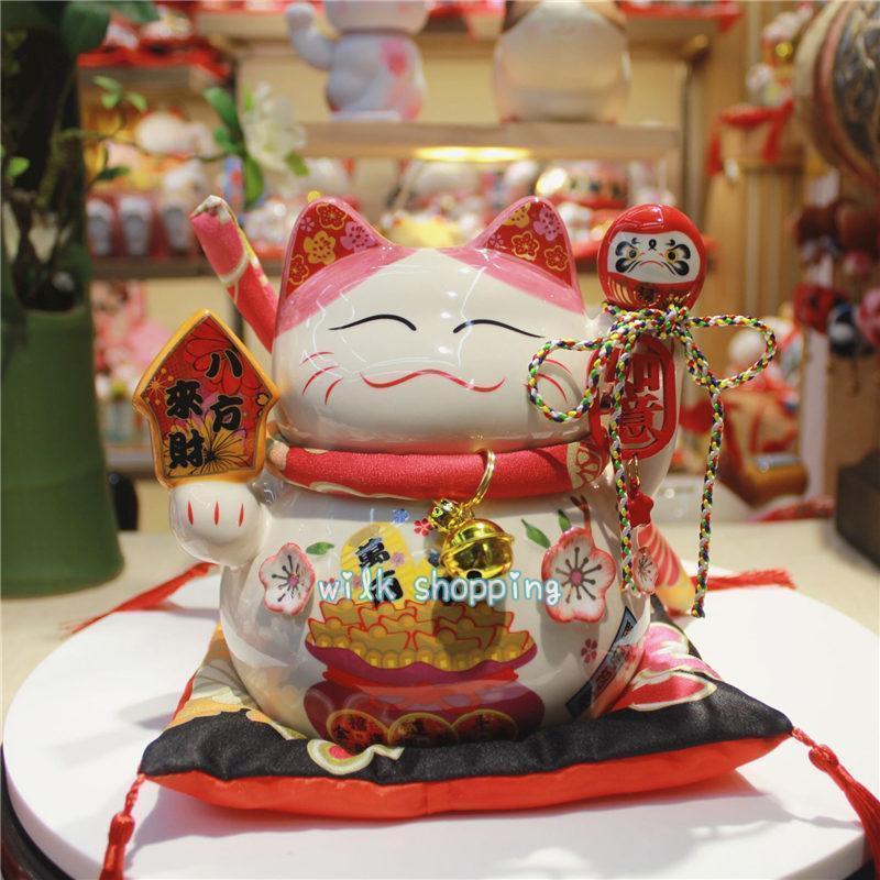 金運アップグッズ 招き猫 置物 金運招福 千客万来 幸せ 新築祝い 縁結び 開店祝い 陶器 誕生日 開業 オープン 周年 記念品 かわいい｜ksmc-shop｜06