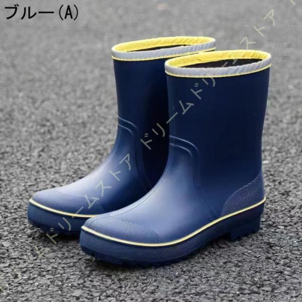 レインシューズ メンズ レインブーツ ショット 雨靴 ビジネス 釣り 登山 通勤 晴雨兼用 通学 雨の日 豪雨 25.0cm〜27.5cm 黒 軽量 滑りにくい 歩きやすい｜ksmc-shop｜13