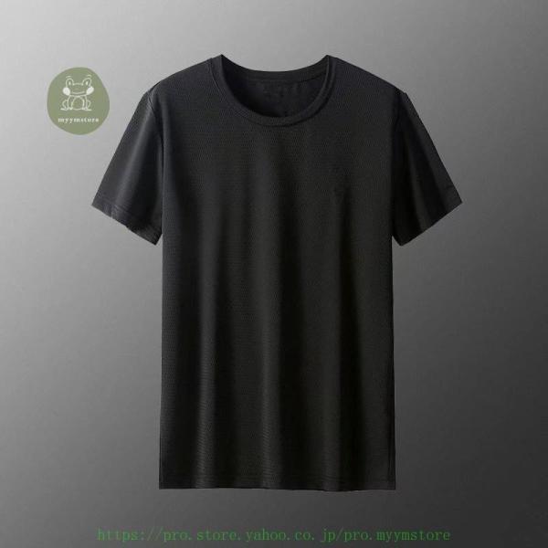 Tシャツ 冷感 メンズ 半袖Tシャツ ストレッチ トップス スポーツ UVカット 半袖 無地 消臭 脇汗対策 水陸両用 インナー アンダーウェア｜ksmc-shop｜18