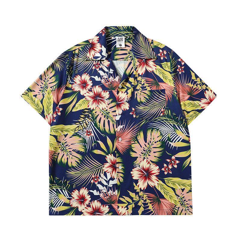 アロハシャツ メンズ トップス 半袖シャツ 開襟シャツ オープンカラーシャツ カジュアルシャツ かりゆしウェア 花柄 リゾート｜ksmc-shop｜04