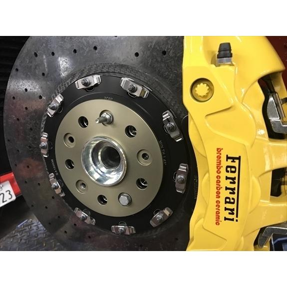 M-Tecnologia製フェラーリ 348　車両側に固定できる拘り設計！15mmスペーサー 2枚1SET フェラーリ専用プレートスペーサー5㎜☆348F355360モデナF430