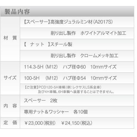 REALスペーサー TOYOTA・LEXUS純正ホイール専用 : KSPネット販売事業部