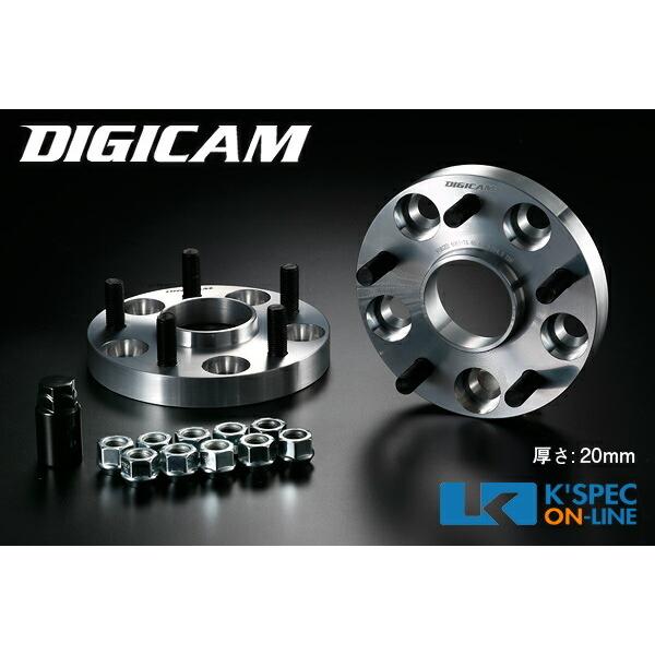 DIGICAM 6061鍛造ハブ付ワイドトレッドスペーサー P.C.D.114.3-5H-20mm