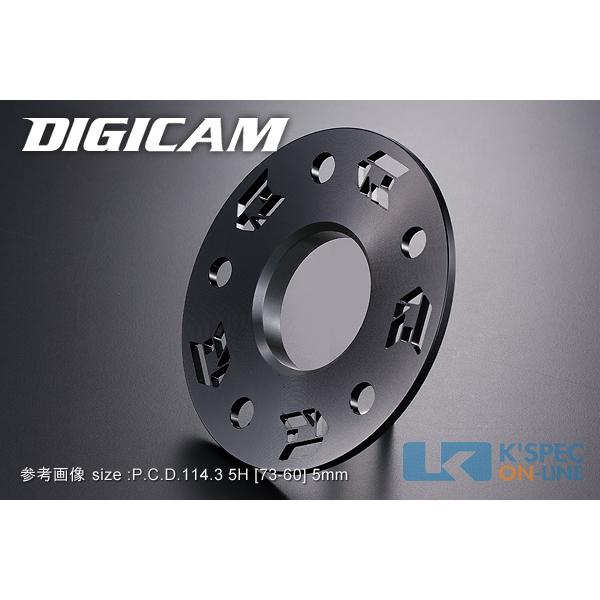 DIGICAM D-SLITハブリング付スペーサーP.C.D.114.3-5H [73-60] （3mm