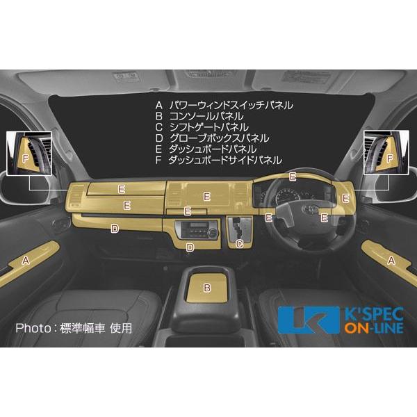 SilkBlaze 【200系ハイエース 4型 ワイド】カスタム インテリアパネル