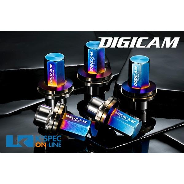 DIGICAM チタンレーシングナット 20本セット トヨタ純正 7角袋タイプ 
