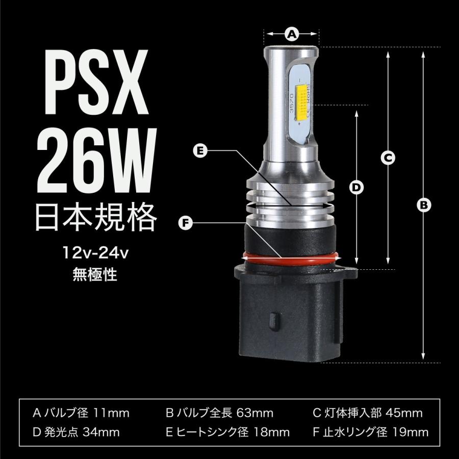 フォグランプ LED イエロー バルブ 汎用 H1 H3 H8 H9 H11 PSX24W HB4