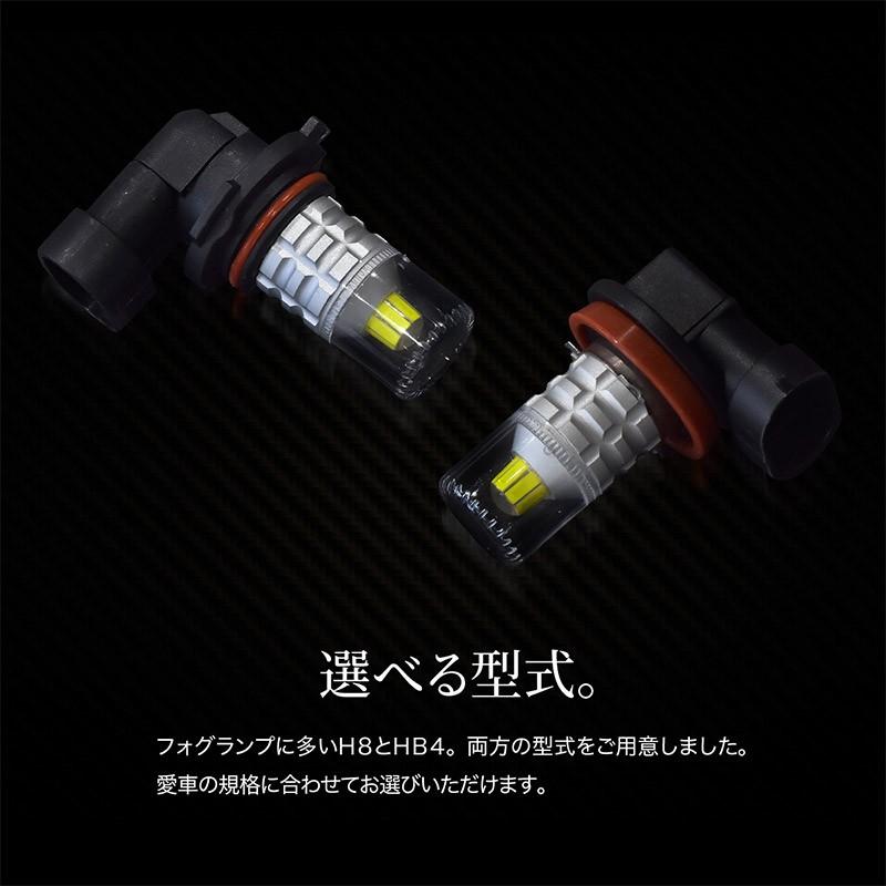 H8 HB4 LED フォグ フォグランプ ホワイト キャンセラー内蔵 2個