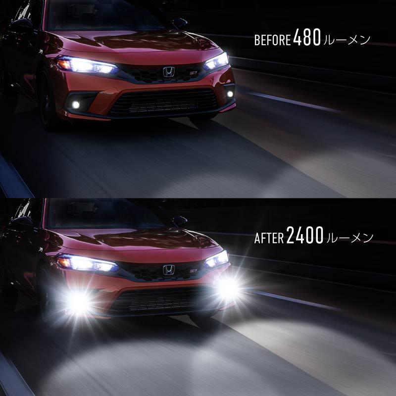 トヨタ プリウス 50系 後期 L1B フォグランプ LED バルブ 黄色 トヨタ プリウス 50系 後期 L1B フォグランプ LED バルブ 黄色