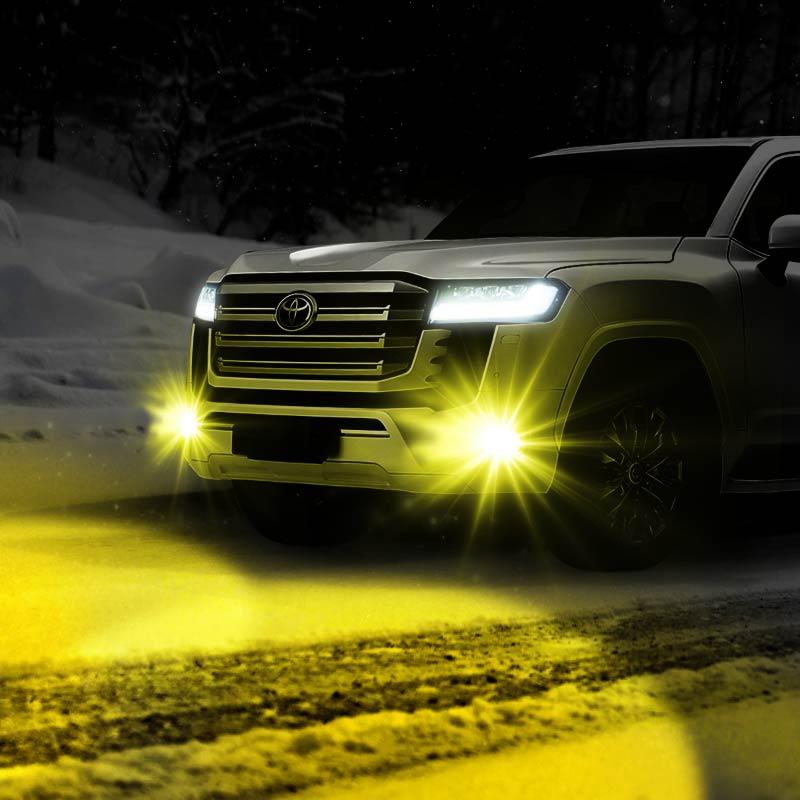 トヨタ プリウス 50系 後期 L1B フォグランプ LED バルブ 黄色 トヨタ プリウス 50系 後期 L1B フォグランプ LED バルブ 黄色