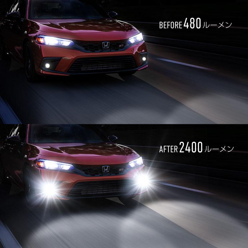 ステップワゴン RP6 RP7 RP8 L1B フォグランプ 2色切り替え LED 爆光