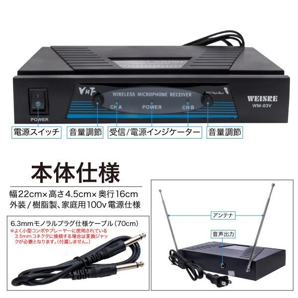 2CHワイヤレスピンマイクセット マイク2本同時使用 : インポート