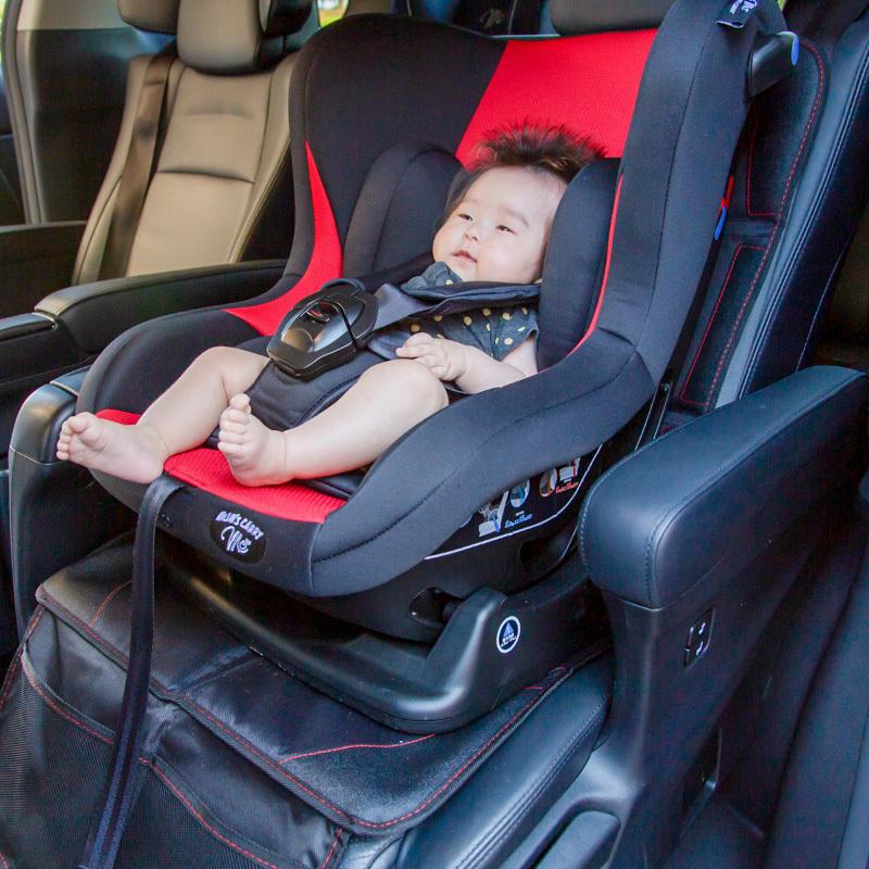 チャイルドシート シートカバー 保護マット 防水 車 後部座席 正規販売店 Isofix対応 ポケット付き メッシュ 収納 滑り止め フリーサイズ クッション