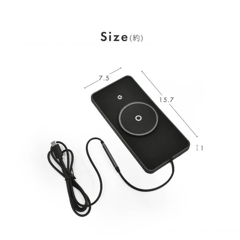 車載充電器 ワイヤレス充電器 iphone QI スマホ充電器置くだけ type-a