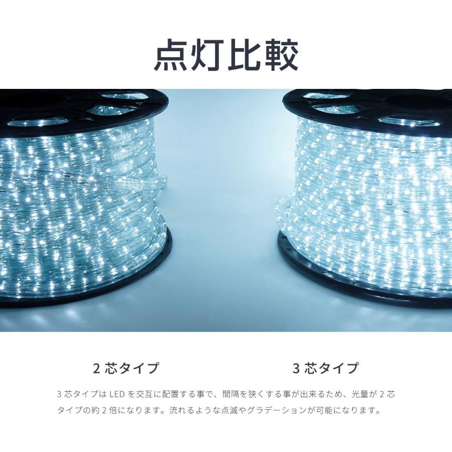 LED チューブライト ロープライト 50M イルミネーション 3000球 LED チューブライト ロープライト 50M イルミネーション 3000球