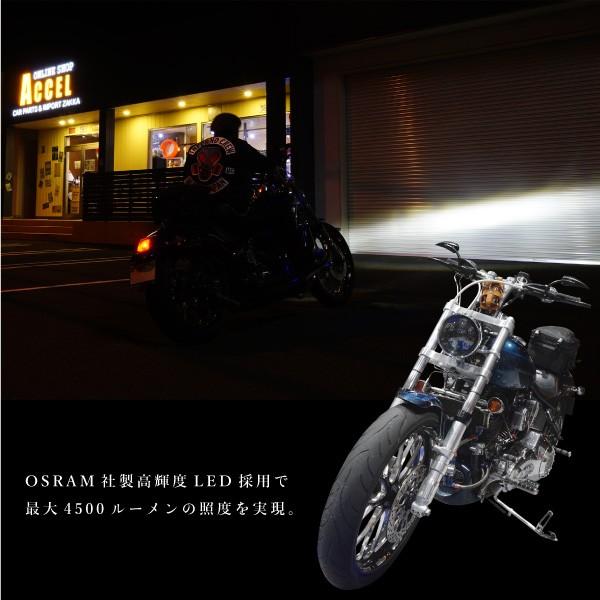ハーレーダビッドソン ヘッドライト LED 5.75インチ インナーブラック