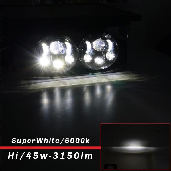 ハーレーダビッドソン フォグランプ ハウジング 4.5インチ 1個 鏡面