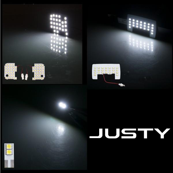 スバル ジャスティ LED ルームランプ 全グレード対応 高輝度 5050SMD 純白発光 フロント センター リア ラゲッジ カーテシ 専用設計｜ksplanning｜04