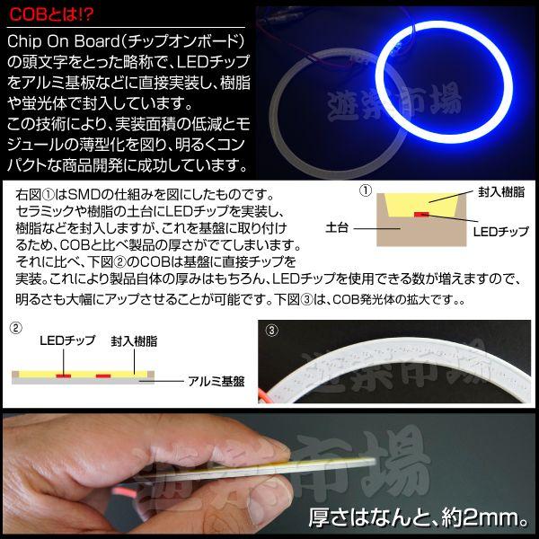 COBイカリング 100mm 強力面発光 チップオンボード LED ブルー｜ksplanning｜02