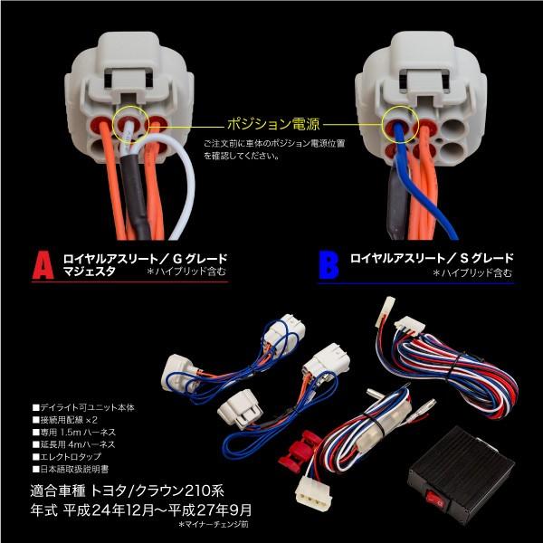 クラウン 210系 前期 Sグレード 純正ポジション デイライト クラウン 210系 前期 Sグレード 純正ポジション デイライト