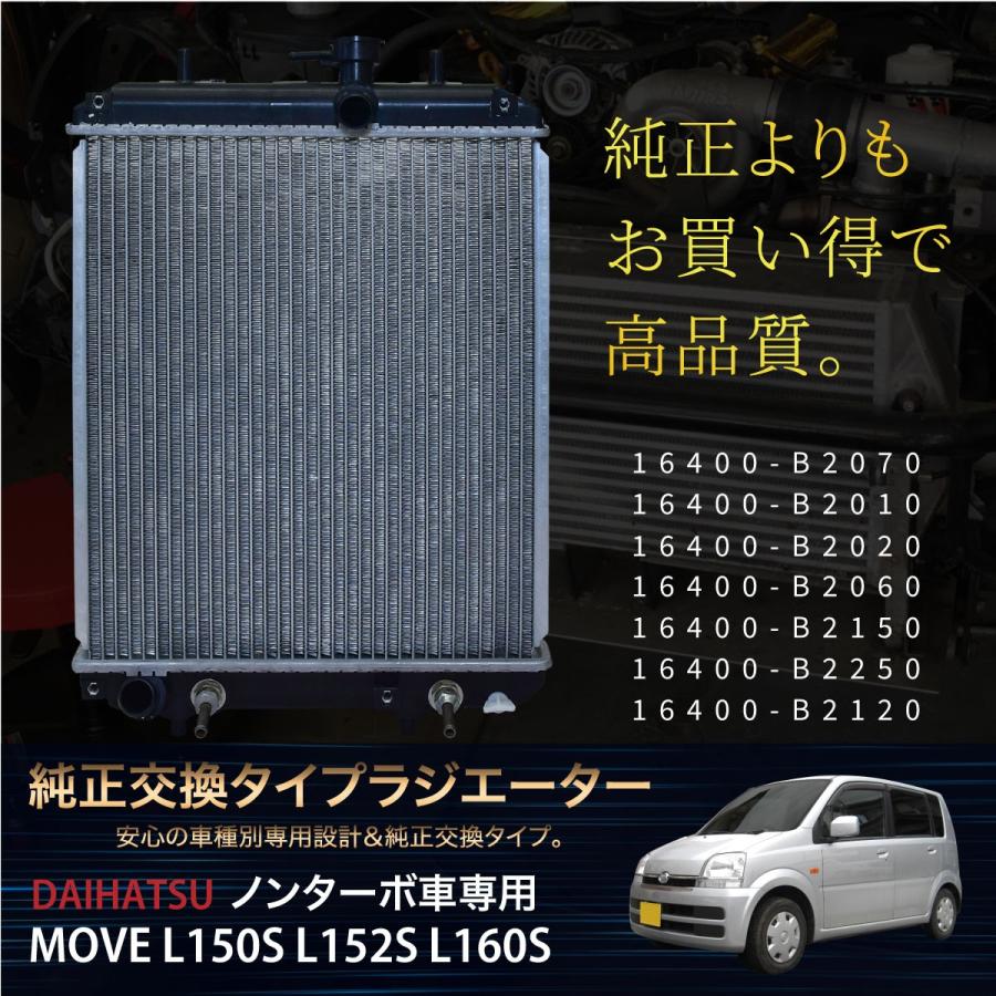 ムーブ ムーブカスタム ラジエーター L150S L160S AT ノンターボ 中古品】☆ムーブカスタム☆L150S☆ラジエーター・コンデンサー☆電動ファン付☆2WD