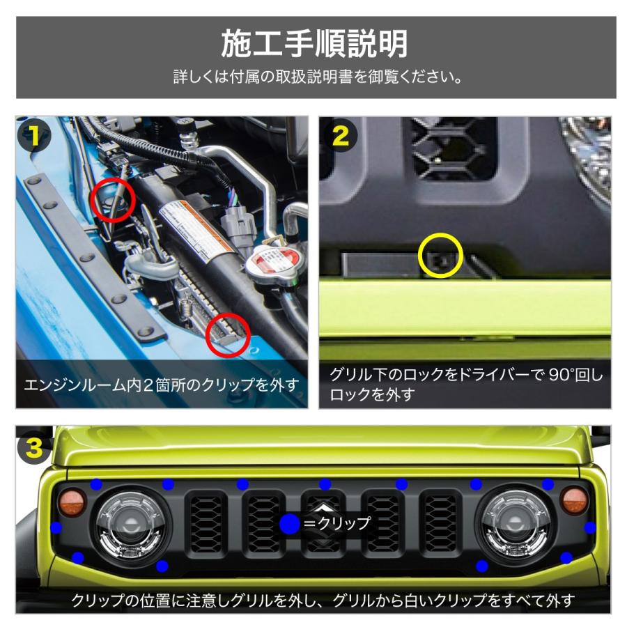 ジムニー jb64 ジムニーシエラ jb74 パーツ フロントグリル グリル