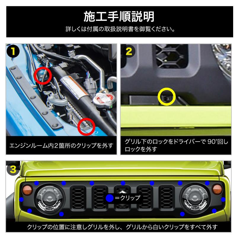 ジムニー jb64 ジムニーシエラ jb74 フロントグリル 未塗装 メッシュ