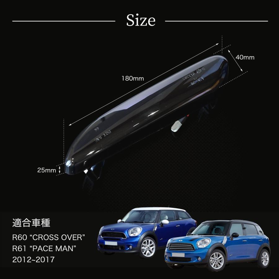 Mini ミニ R60 クロスオーバー R61 ベースマン シーケンシャルウインカー シーケンシャル 流れる Led ウインカー サイドマーカー インポート直販ks問屋 通販 Yahoo ショッピング