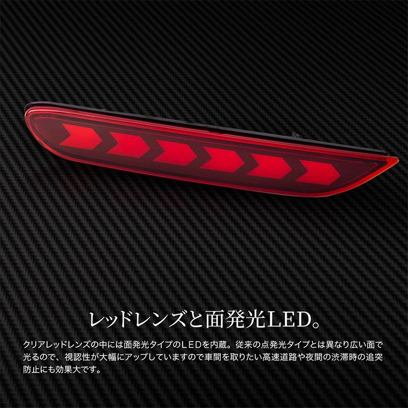 日産 リーフ AZE0 ZE0 パーツ LED リフレクター カスタム ダブル発光